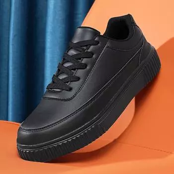 Большие размеры 36-48, водонепроницаемые кожаные мужские кроссовки для скейтбординга, сверхлегкие нескользящие женские кроссовки с плоской подошвой, кроссовки для ходьбы 36