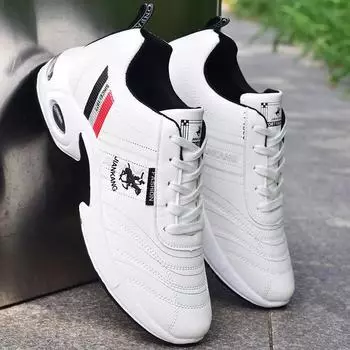 Большие размеры 38-47 мужские повседневные кроссовки модные кроссовки на воздушной подушке для бега мужские водонепроницаемые кожаные кроссовки для спорта на открытом воздухе теннис 38 белый