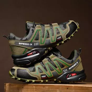 Большие размеры 39-48, походные кроссовки для мужчин, камуфляжные кроссовки, удобные кроссовки для бега и скалолазания для мужчин, нескользящие кроссовки для бега, тренировочные ботинки 46 темно-серого