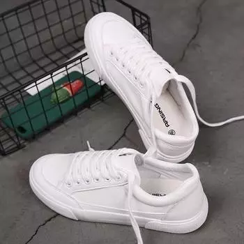 Большие размеры 43 44, белые кожаные туфли, женские низкие кроссовки, вулканизированная спортивная обувь, пара, кроссовки для женщин, парусиновые кроссовки, теннис CN 35