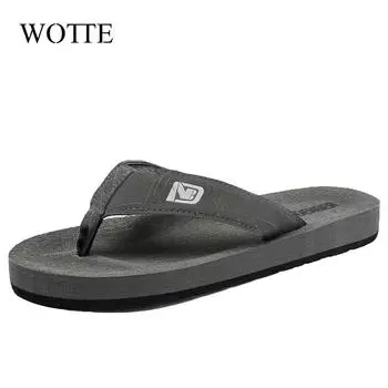 Большие размеры 49 50 мужские шлепанцы сандалии мужские летние мужские шлепанцы пляжные сандалии нескользящие повседневные туфли Zapatos Hombre мужские тапочки 46 чёрный