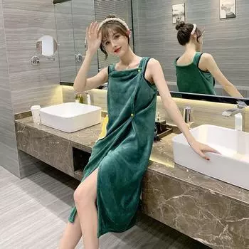 Большие размеры 90-180, удобное банное полотенце для женщин и взрослых, юбка для ванны на бретельках, мягче чистого хлопка, быстро впитывает воду и не линяет SCode:90-120 catties белый