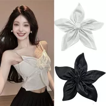 Большие размеры аппликации на одежду 3D нашивка на одежду цветок брошь аппликации украшения одежды чёрный