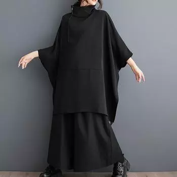 Большие размеры Черное винтажное новое в платьях для женщин повседневное свободное мини короткое весенне-осеннее платье