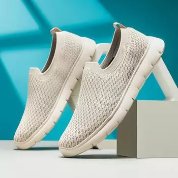 Большие размеры Fly-Woven повседневная обувь мужская хит продаж однопедальная легкая обувь для ног ленивая мужская обувь Spot 39 серый