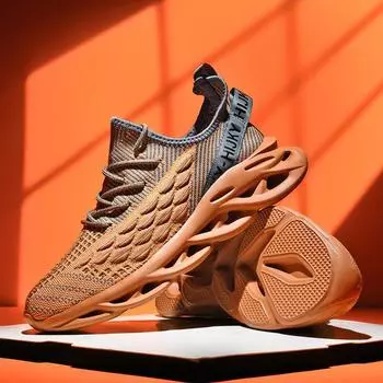 Большие размеры Китайские красные полые лезвия подошвы холодные липкие сверхлегкие ленивые туфли звезда с такими же повседневными спортивными плетеными туфлями 39 красный