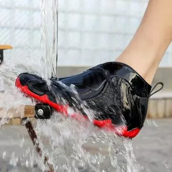 Большие размеры короткие резиновые сапоги для мужчин и женщин, уличные нескользящие износостойкие ПВХ водонепроницаемые модные резиновые сапоги, обувь для воды 40