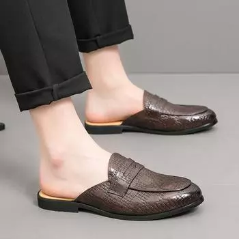 Большие размеры летние новые мужские низкие повседневные модные трендовые дышащие кожаные туфли с застежкой-молнией 38