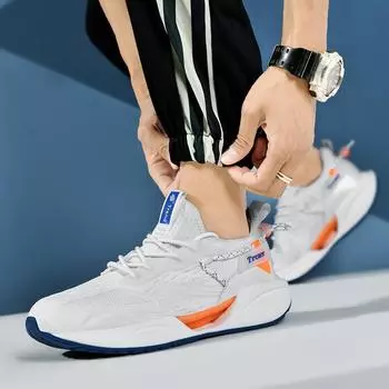 Большие размеры Летние пары Дышащие Легкие Тренировочные Модные Туфли Модные Молодежные Спортивные Кроссовки Кроссовки 36 чёрный