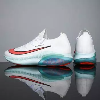 Большие размеры марафонские кроссовки кроссовки сетчатые дышащие модные низкие кроссовки с воздушной подушкой пятно 36