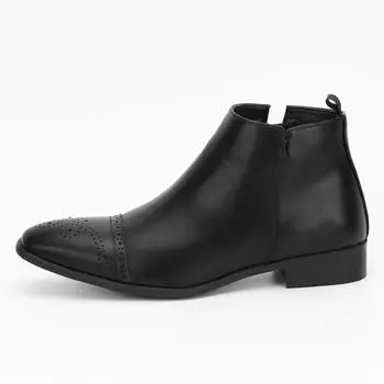 Большие размеры Мужская обувь Полированные ретро-ботинки Челси Мужские ботинки Amazon Independent 40