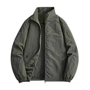 Большие размеры мужские повседневные куртки осень-весна бомбер куртка ветровка мужские пальто на молнии S