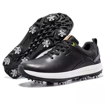 Большие размеры мужские шнурки для гольфа с гвоздями водонепроницаемые спортивные повседневные дышащие туфли для гольфа 40