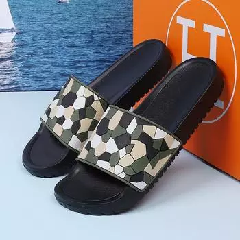 Большие размеры Мужские тапочки ЭВА Мягкие сандалии Мужские уличные домашние шлепанцы Шлепанцы Нескользящие летние пляжные сандалии Мужская обувь для воды 43