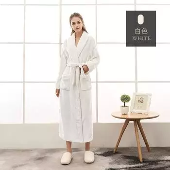 Большие размеры мужской и женский осенне-зимний фланелевый банный халат для пар, длинный толстый халат с карманами, на шнуровке, в стиле пэчворк, пижамы M