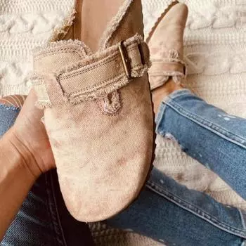 Большие размеры одиночных туфель женские леопардовые туфли полуподнос одиночные туфли ленивые туфли Doudou 36 цветной печати леопарда