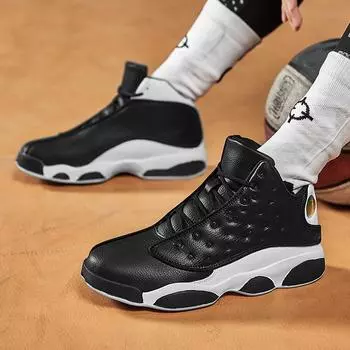 Большие размеры осенне-зимние высокие армейские баскетбольные кроссовки мужские модные туфли спортивная повседневная обувь баскетбол 39