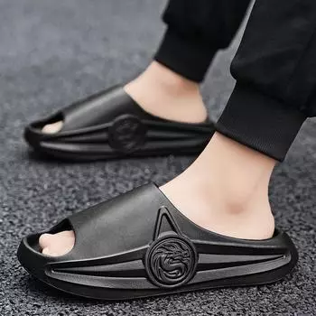 Большие размеры парной обуви 2024 года, летние новые тапочки из ЭВА с толстой подошвой, легкие домашние тапочки с одной педалью 36