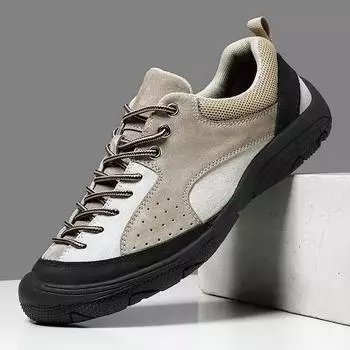 Большие размеры популярной походной обуви, мужская замшевая повседневная спортивная обувь для отдыха на открытом воздухе, всесезонная дышащая походная обувь 38