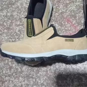 Большие размеры, повседневная мужская и женская спортивная обувь для активного отдыха, однотонные туфли для альпинизма на платформе 36 бежевый