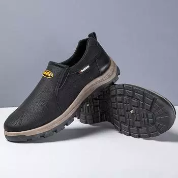 Большие размеры повседневная мужская обувь для отдыха на открытом воздухе, осенняя новая спортивная повседневная обувь, модные мужские туфли с круглым носком и мелким горлом 39