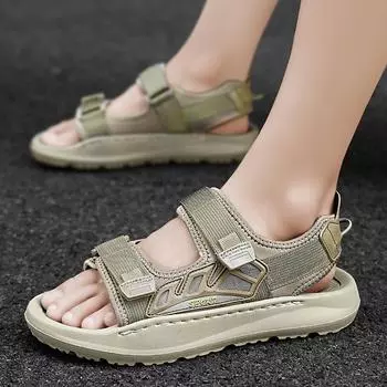 Большие размеры повседневные модные пляжные сандалии высококачественные модные мягкие подошвы легкие роскошные сандалии студенческие повседневные мужские туфли 39