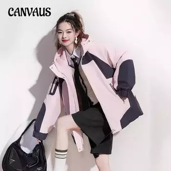 Большие размеры пуховая хлопковая одежда женская зимняя свободная модная трендовая хлопковая куртка хлопковое пальто утолщенная куртка S чёрный