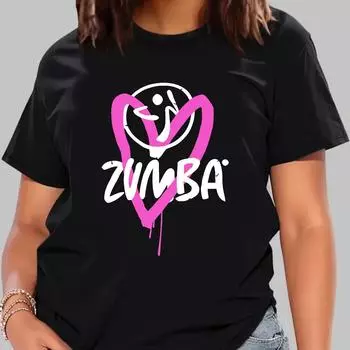Большие размеры S-3XL, 30 моделей, 100% хлопок, летние женские футболки большого размера, повседневные топы с принтом Zumba, футболки с круглым вырезом S