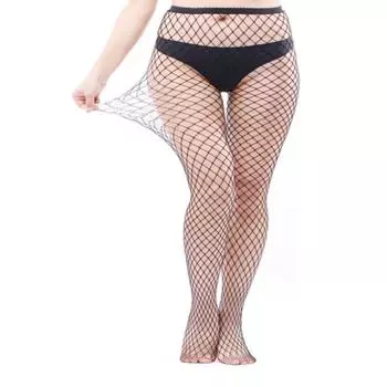 Большие размеры, сексуальные чулки для полных женщин, высокие чулки для ночного клуба, женские эротические подарочные колготки, ажурные чулки 1100