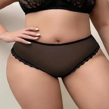 Большие размеры сексуальные соблазнительные кружевные сетчатые прозрачные сексуальные трусики 1XL