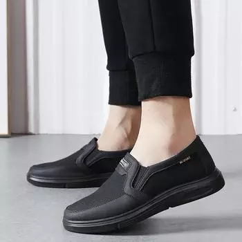 Большие размеры старые ******* тканевые туфли мужские туфли ****** и осенние дышащие мужские одинарные туфли для отцов среднего и пожилого возраста 47 с**т-подошвой sl 39