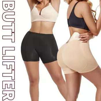 Большие размеры, утягивающие бедра, женские поддельные ягодицы, поддельные ягодицы с губчатой подушечкой, утягивающие трусики S чёрный