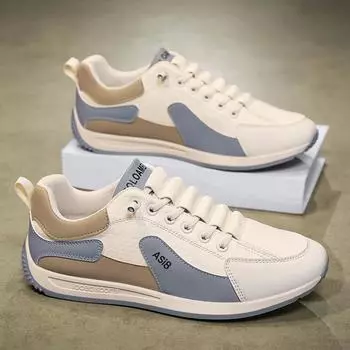 Большие размеры весенние и осенние кожаные повседневные мужские туфли универсальные спортивные Forrest Gump мужские трендовые однопедальные нескользящие туфли износостойкие 39