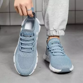 Большие размеры, высокоэластичные дышащие кроссовки для бега, мужская подошва с попкорном, пара спортивной и повседневной обуви, модная обувь Jinjiang, липкая обувь 36