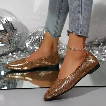 Большие размеры заостренный носок неглубокий носок одинарные туфли женские 2025 новые низкие каблуки удобная повседневная одежда Doudou обувь женская 36 светло-коричневого