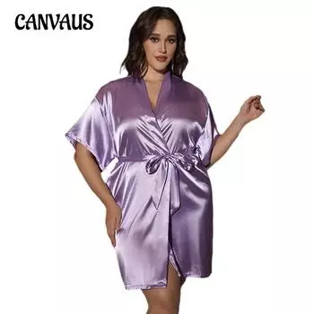 Большие размеры Женская летняя новая домашняя пижама 1XL светло-фиолетовый