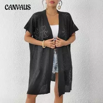 Большие размеры Женская рубашка Love Jacquard Woven Beach Bikini Sun Loose Cardigan Smock one size армия зеленый