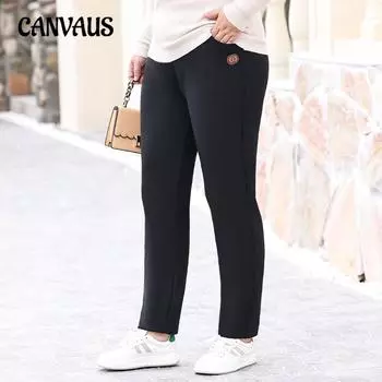 Большие размеры женские повседневные и флисовые теплые облегающие высокоэластичные удобные эластичные брюки-харен для маленькой ноги XL чёрный
