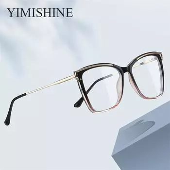 Большие рецептурные очки с защитой от синих лучей 0,00–6,00 0.00