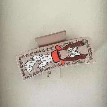 Большие Ретро Кожаные Заколки для Волос Женские Заколки для Волос на Затылок Квадратный Зажим Джинсовая Заколка Модные Аксессуары для Волос для Девочек