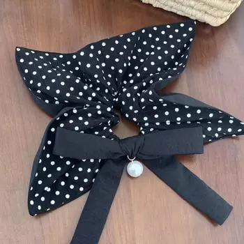 Большие резинки для волос эластичные аксессуары для женщин и девушек резиновые завязки корейские ленты жемчуг популярный k-pop ведущая мода