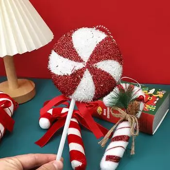 Большие рождественские леденцы, украшения, елочные подвески, леденцы, 2024, рождественские украшения для дома, подарок на Новый год Navidad