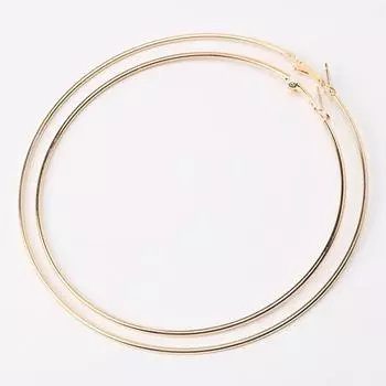 Большие серьги-кольца 90 мм 100 мм для женщин Классические круглые золотистого цвета Серьги-кольца Женские ювелирные украшения Аксессуар ARI 90 mm золотой