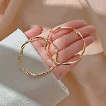 Большие серьги-кольца, круглые женские серьги, золотые цветные большие круглые серьги Huggies, индивидуальные модные ювелирные изделия, подарки, оптовая продажа