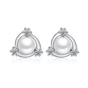 Большие серебряные серьги-гвоздики в форме ветряной мельницы, женские серьги с орнаментом, простые драгоценные серьги-гвоздики с серебряным покрытием