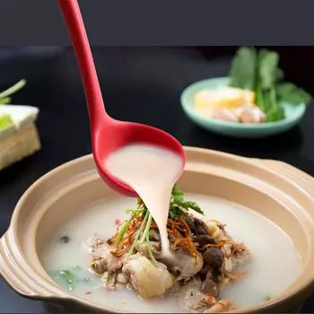 Большие силиконовые половники Leeseph, ложки для супа, жаропрочная шумовка, сито, шумовка, антипригарный силиконовый совок для готовки