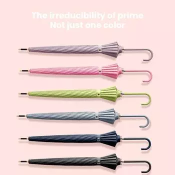 Большие симпатичные зонты, кожаный зонт с крючком и длинной ручкой, ветрозащитные зонты в свежем стиле для женщин