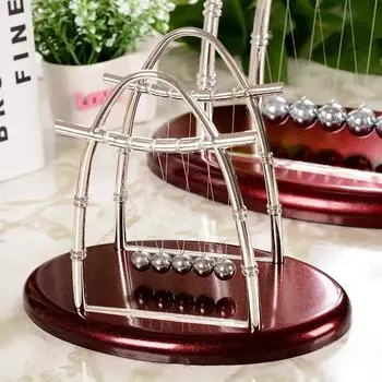 Большие, средние и маленькие парусные украшения Ньютона, инерционные шары, арки, поделки из железа и дерева, необычные подарки S коричневый