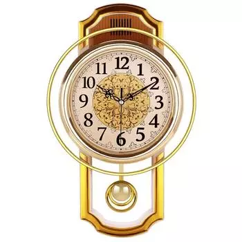 Большие старинные настенные часы с маятником, простые стильные часы для гостиной, скандинавские креативные часы Horloge Home Decor 16inch