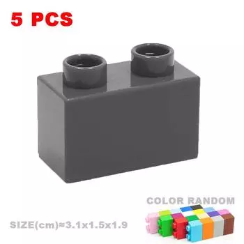 Большие строительные блоки, совместимые с базовыми кирпичами Duploes, толстые тонкие квадратные сборные детские развивающие творческие игрушки своими руками